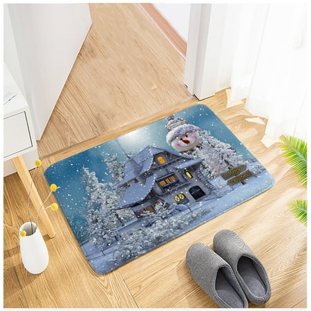 

Christmas Cartoon Home Door Mat Absorbent Mat Living Room Kitchen Floor Mat