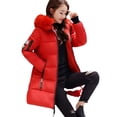 thumbnail image 4 of Chaqueta de mujer de corte entallado, chaqueta de plumón de algodón, chaqueta de mujer de longitud media a larga, chaqueta de mujer de talla grande, 4 of 6