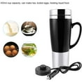 thumbnail image 3 of 12V Car Kettle Boiler - 450ml Electric Water Insulated Car Mug - Travel Heating Cup Kettle - Car Heating Travel Cup - for Hot Coffee/Milk/Tea(Black), 3 of 9