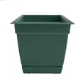 thumbnail image 4 of Bloem Dayton 24" Turtle Green Recycled Plastic Rectangle Window Box Planter with Saucer Tray for Indoor and Outdoor Gardening, 4 of 6