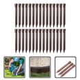 thumbnail image 1 of HEALEEP 30Pcs Garden Landscape Edging Spikes Plastic Coffee for Landscaping Needs, 1 of 8