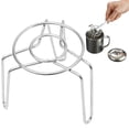 thumbnail image 1 of Mini Steaming Rack, Stainless Steaming Rack With Tall & Short Legs, Heat Insulating Egg Steamer Rack For Kettles Household Kitchen Pot Stand,Small Cup Pot Holder Cup Steaming Racks(7.5 cm), 1 of 5