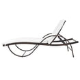 thumbnail image 4 of vidaXL Sun Loungers 2 pcs with Table Poly Rattan Brown, 4 of 9