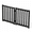 Black-40"W x 24"H, variant on Brown Oak 80"W x 30"H Freestanding Solid Hardwood Pet Safety Gate