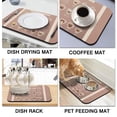 thumbnail image 4 of Experience Fun & Function Coffee Machine Mat - Espresso Tray for Coffee Bar, Under Coffee Pot Mat, Effective Coffee Drying Mat, Size 19.5x12in; Kitchen Counter Pad, 4 of 7