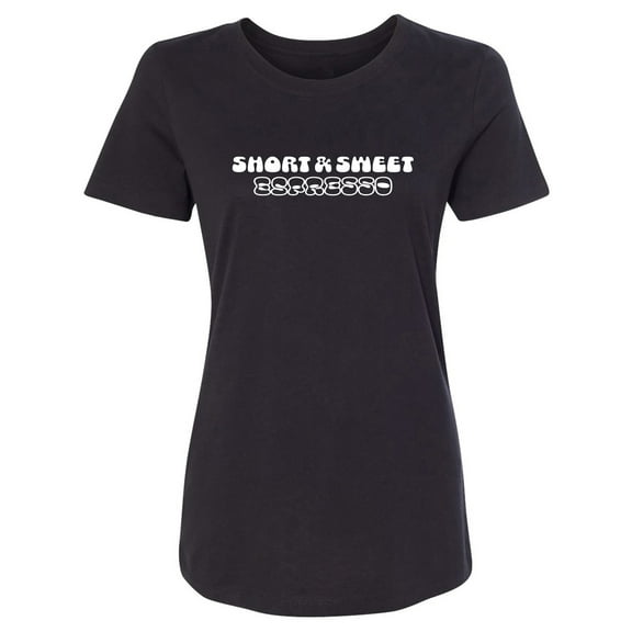 Short & Sweet Espresso Womens crewneck tee