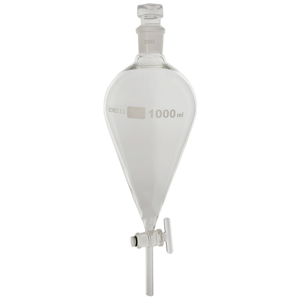 Separatory Funnel with Glass Stopcock, 1000ml