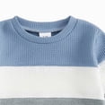 thumbnail image 3 of NOLDARES Infant Toddler Baby Boy Fall Winter Outfits 2pcs Long Sleeve Sweatshirt Tops Pocket Joggers Pants Cartoon Graphic Clothes Clothing Set(Blue,12-18 M), 3 of 4