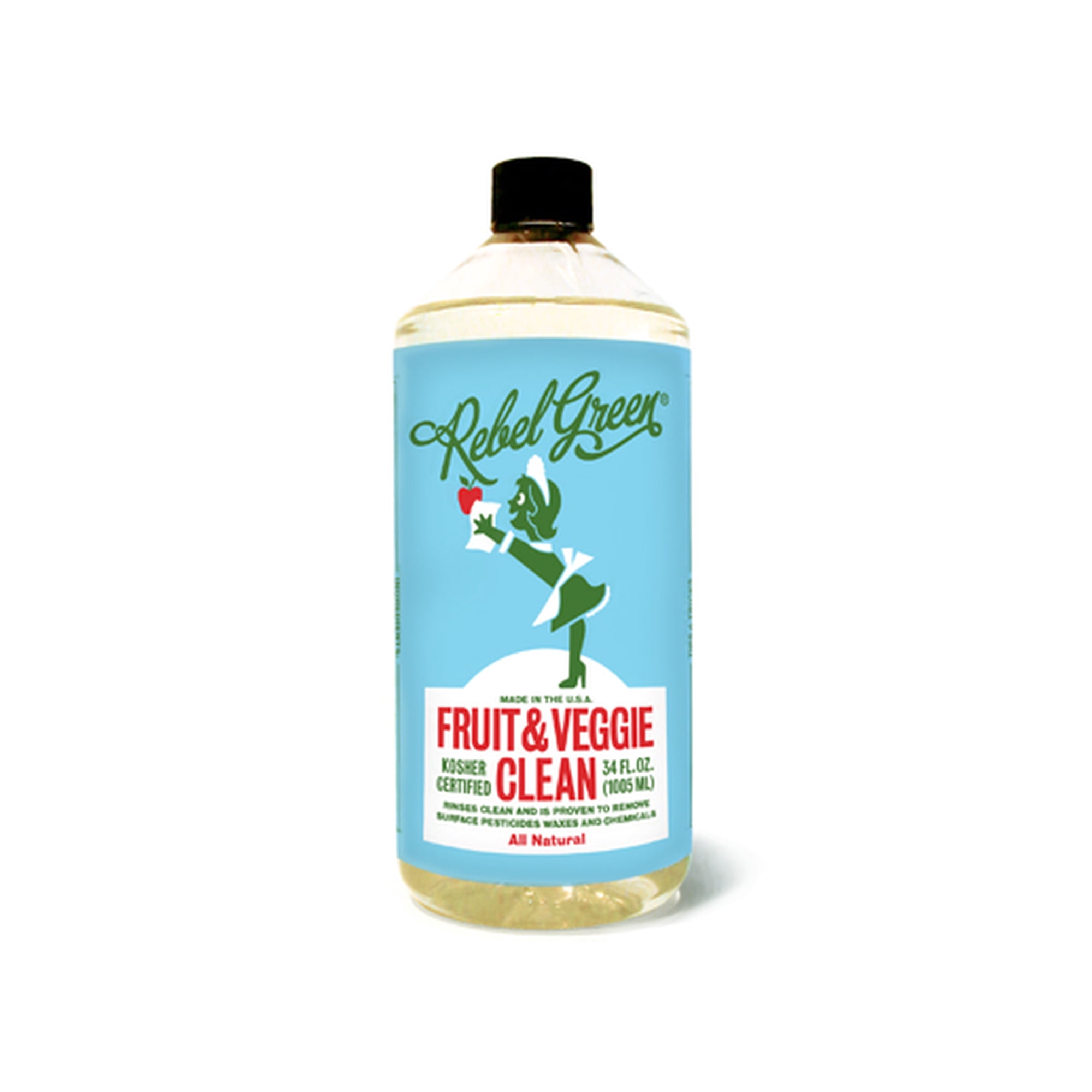 Rebel Green Fruit and Veggie Clean Refill  34 Oz