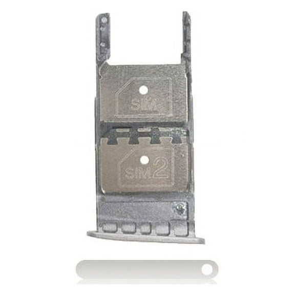 Replacement Sim Tray Compatible For Motorola Moto G5 Plus (XT1687 / 2017) (Silver)