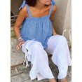 thumbnail image 5 of Women  Sleeveless Plaid Casual Tank Top, Lightweight Summer Blouse For Daily Life, 5 of 8