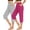 Hot Pink, variant on BRGZLK 2 Pack Womens High Waisted Sweatpants Elastic Waist Drawstring Tie Yoga Sports Solid Color Seven Points Pants with Pocket Navy XL