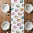thumbnail image 6 of Colorful Eggs Easter Table Runner - 90 Inch Long, Kitchen Dining Table Runner Dresser Scarves, Elegant Pastoral Eggs Farmhouse Decor for Coffee Tables Wedding Party Banquet, 6 of 8