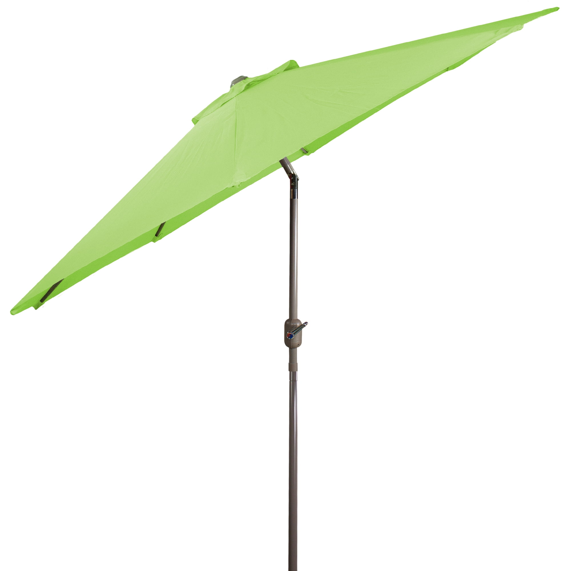 Northlight 9ft Outdoor Patio Market Umbrella with Hand Crank and Tilt, Lime Green