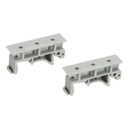 

Uxcell PCB DIN Rail Mounting Bracket Carrier Clips for 35mm DIN Rail Gray 2 Sets