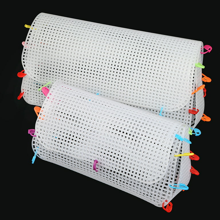 Papaba Plastic Canvas Sheet,3Pcs/Set Embroidery Mesh Sheet DIY Convenient Plastic Crafting Purse Mesh Knitting Sheet for Home, Adult Unisex, Size: One