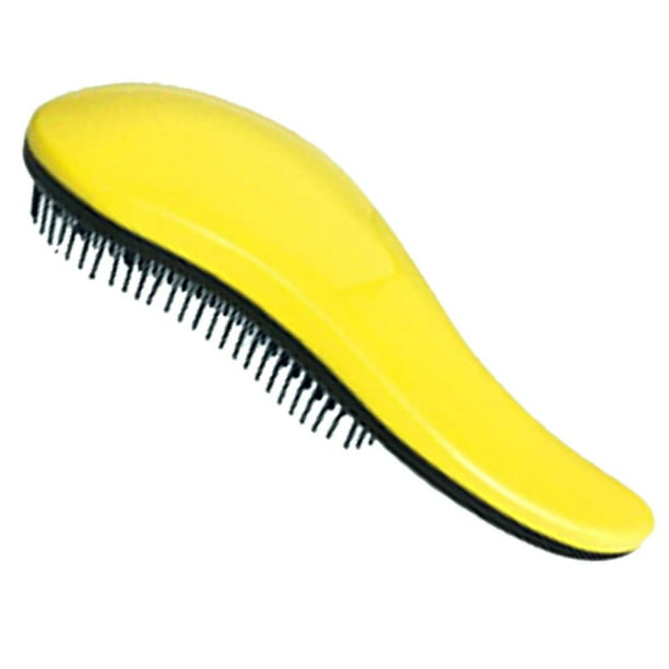 Cepillo pa El Cabello Antiestático pa Desenred Peine pa Cabelludo Cepillo pa El Cabello Colorido , Amarillo
