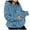 Light Blue, variant on Women Fuzzy Fleece Hoodie Carrier Pouch Zip Up Hooded Warm Winter Jacket Blue,Size XXL