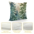 thumbnail image 4 of ARISTURING  Watercolor Blue Green Tree Pillow Covers Rustic Style Nature Forest Print Decorative Throw Pillows Winter Christmas Square Cushion Case for Home Sofa Couch Bed Outdoor, 4 of 5