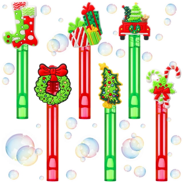 Bubble Wands Rotatingpals Mini, 24 unidades, regalo para fiesta de Navidad