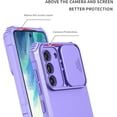 thumbnail image 3 of Compatible with Samsung S20 FE Case with Slide Camera Cover, Samsung Galaxy S20 FE 5G Phone Case with Stand Shockproof Hard PC Cases (Purple), 3 of 14
