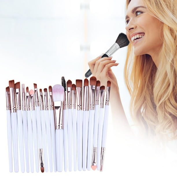 Brochas de maquillaje 20 Brochas para ojos Brochas de maquillaje Herramientas de belleza Brochas de maquillaje plegables