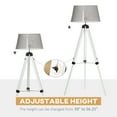 thumbnail image 4 of HOMCOM Tripod Floor Lamp Modern Standing Lamp W/ Adjustable Height, 4 of 10
