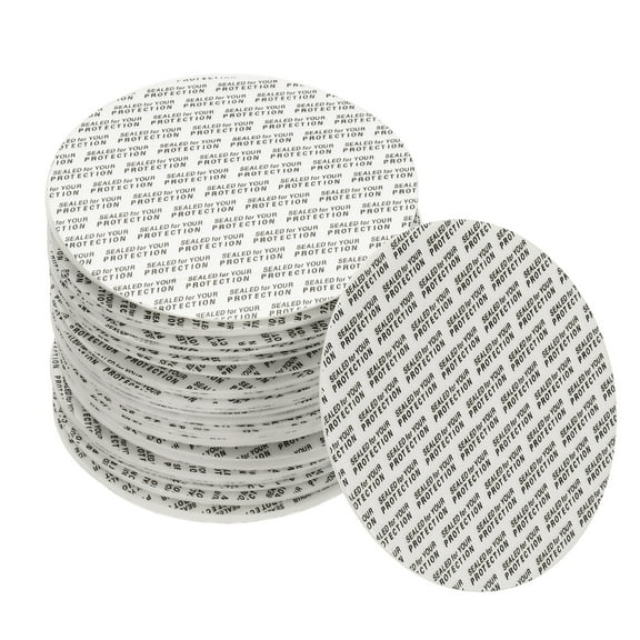 Uxcell 110Pack Foam Lid Liner, 88mm/3.46" PS Foam Resistant Tamper Pressure Sensitive Seal for Bottle Cap Liners Seals