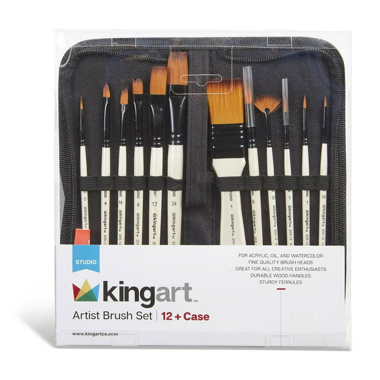 Artists' Fine Detail Brush Set with Bonus Case