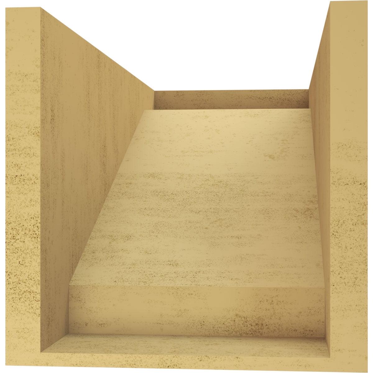 10"W x 20"D x 10"H Wide Burlington Rough Cedar Woodgrain TimberThane Corbel, Primed Tan