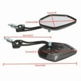 thumbnail image 5 of Universal CNC Motorcycle Rearview Side Mirrors for Motorbike Scooter, 5 of 19