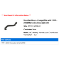 thumbnail image 2 of Breather Hose - Compatible with 1999 - 2003 Mercedes-Benz CLK430 2000 2001 2002, 2 of 2