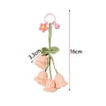 thumbnail image 3 of Llavero de flor Salvador colgante de orquídea tejido regalo ideal, 3 of 9