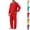 Red, variant on HAJWOH Men's Comfortable Long Sleeve Button Pajama Set Soft Comfy Sleepwear Sleep Bottom