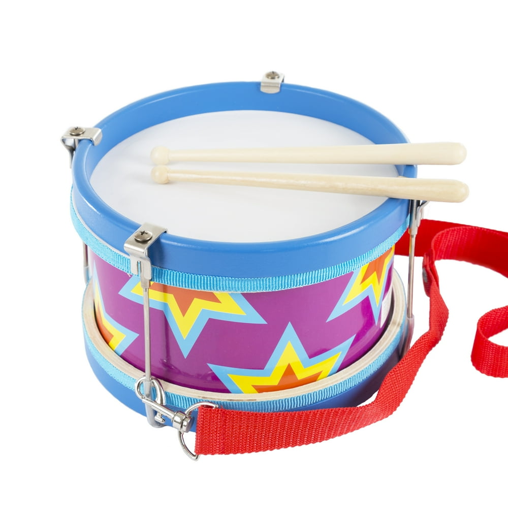Children’s Toy Snare Marching Drum, DoubleSided with Adjustable Neck