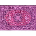 thumbnail image 1 of Ahgly Company Indoor Rectangle Medallion Pink Traditional Area Rugs, 8' x 10', 1 of 4