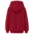 thumbnail image 5 of Pet Pouch Hoodie for Women Dog Carrier Sweatshirt Small Pet Carrier Hoodie Long Sleeve Fleece Pullover with Kangaroo Pocket Oversized Casual Solid Color Button Neck Large Pet Pouch, 5 of 5