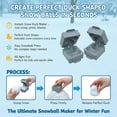 thumbnail image 2 of Single Snow Duck Mold Maker - Duck Shaped Snowball Press, 2 of 7