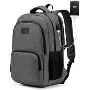 Laptop Backpack for Men,VASCHY Water Resistant College Students Travel Backpack for Unisex with USB Charing Port