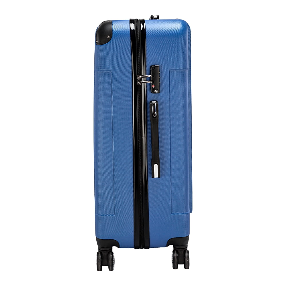 3-Piece Travel Lightweight Suitcases, ABS Trolley Case (20"/24"/28"), with Rolling Wheels, Lightweight, Large Capacity, Suitable for Travel, Dark Blue