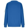 thumbnail image 5 of Fiaer Crew Neck Sweatshirts Women Plus Size Long Sleeve Solid Pullover Baggy Fashion Casual Fall Tops Blue XL, 5 of 5