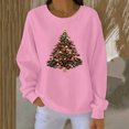 thumbnail image 2 of RXMEKW Chandail Molletonné Imprimé de Noël pour Femmes, Manches Longues Décontracté Col Rond, Coupe Ample, Noir, 2 of 4