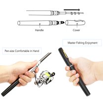 Nishore Fishing Pole,Rod Reel Combo Pen Pole Kit Pole Kit Rod Pocket Collapsible Rod Wanqian Zdhf Jinmie