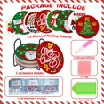 thumbnail image 3 of Posavasos navideños con forma de diamante Perthlin, 8 unidades, con soporte, 3 of 6