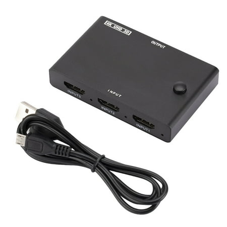 

Video Selector Switcher 3 In 1 Out Switch for Monitor Game Console Set Top Box