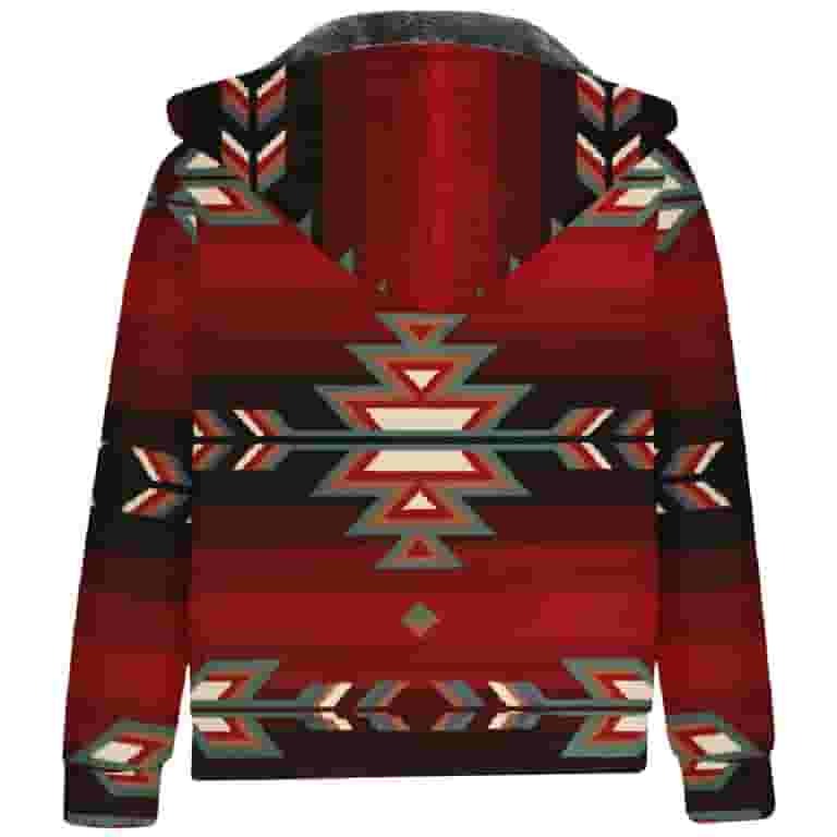 【高額売筋】 Deals!Mens Sale Day Saving!Father Summer Sherpa Jacket Aztec Clothing