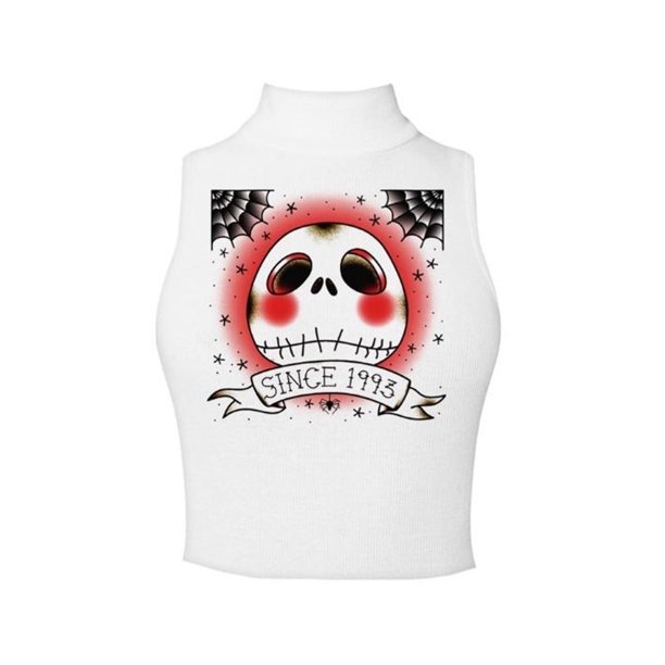 Nightmare Before Christmas - Camiseta Sin Mangas Since 1993 para Mujer (Blanco)