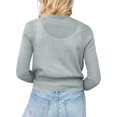 thumbnail image 6 of Womens Sheer Tie Knot Bolero Cardigan Summer Long Sleeve Lightweight Open Front Cover Up Crop Tops, 6 of 7