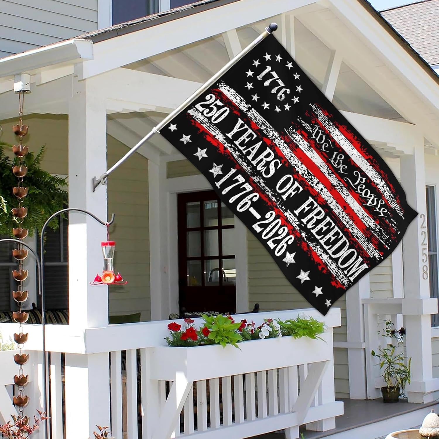 250 Years American Anniversary Flag Betsy Ross 250th Anniversary USA Flag 4th of July We The People 1776 Patriotic American Flags for Outside 3x5 Outdoor Yard Decorations