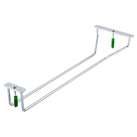 Unique Wine Holder - 14 Inch Silver Tone Wine Glass Kitchen Under Fixing Wall Rack Hanger Cup Holder